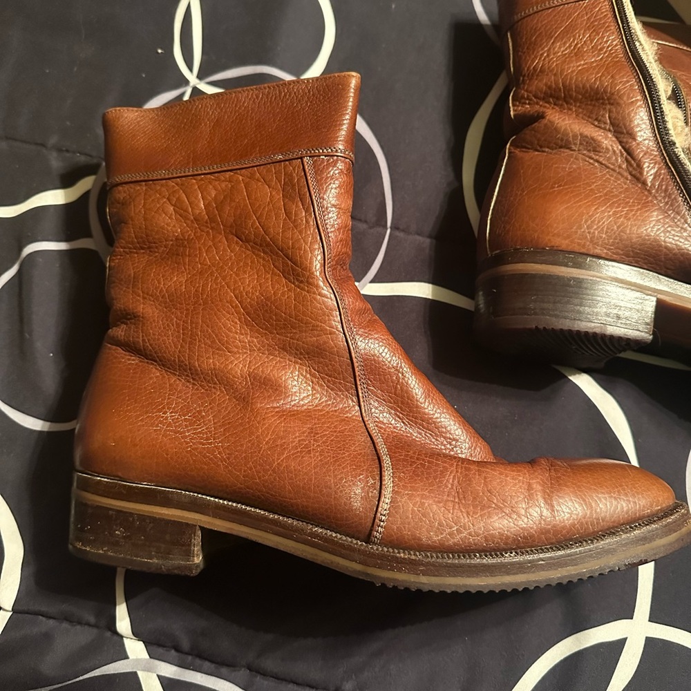 Men's Brown Italian Leather Boots